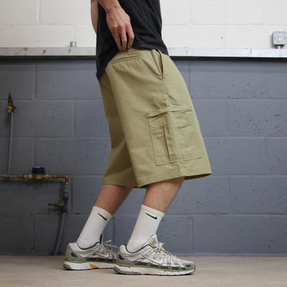 Vintage Dickies baggy cargo shorts wide leg khaki Twill chino skater style shorts loose fit