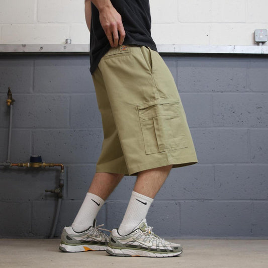 Vintage Dickies baggy cargo shorts wide leg khaki Twill chino skater style shorts loose fit