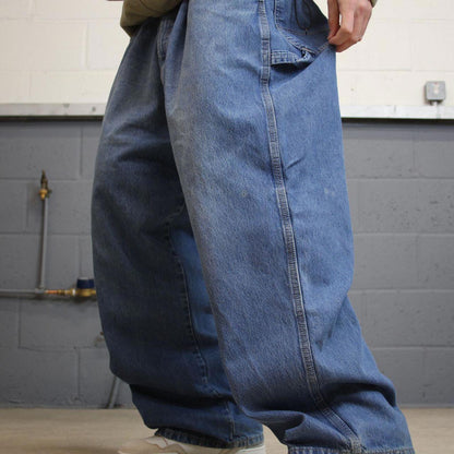 Y2k baggy Dickies carpenter jeans wide leg blue Loose denim skater cargo work pants