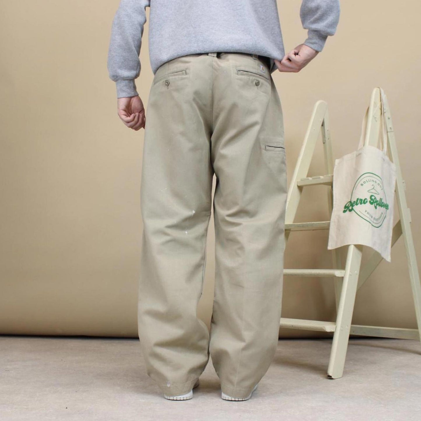 Beige Carhartt double knee trousers W36L30
