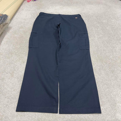 90s Dickies cargo trousers workwear W38L32 navy loose chino style skater cargo pants