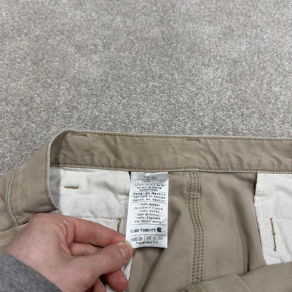 Y2K Carhartt carpenter pants beige Relaxed fit skate style workwear cargo pants
