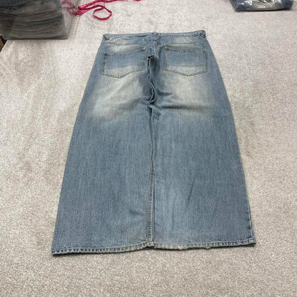 Y2K baggy Ecko Unltd jeans wide leg blue Loose fit denim skater style pants