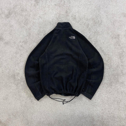 Black North Face technical zip up fleece Small women's TNF y2k style autumn