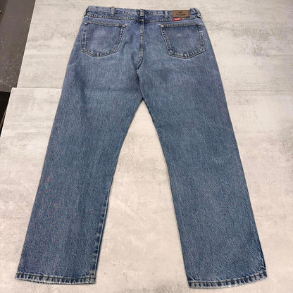 Blue Wrangler jeans W38L30 denim straight leg 90s style jeans