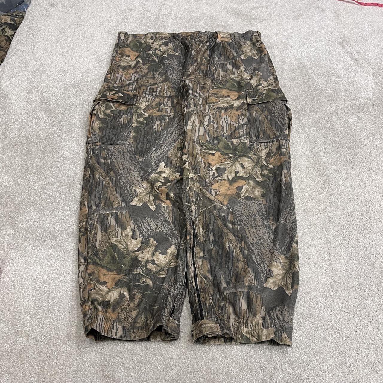 Baggy camo cargo pants Y2K khaki Mossy Oak camouflage outdoors hunting utility