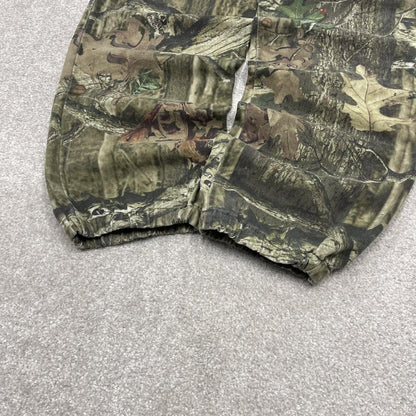Y2k camo cargo pants loose leg green 18 XXL Loose Break-Up Mossy Oak camouflage pants