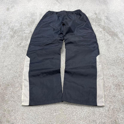 Navy Champion trackies Small loose y2k floaty leg joggers embroidered logo