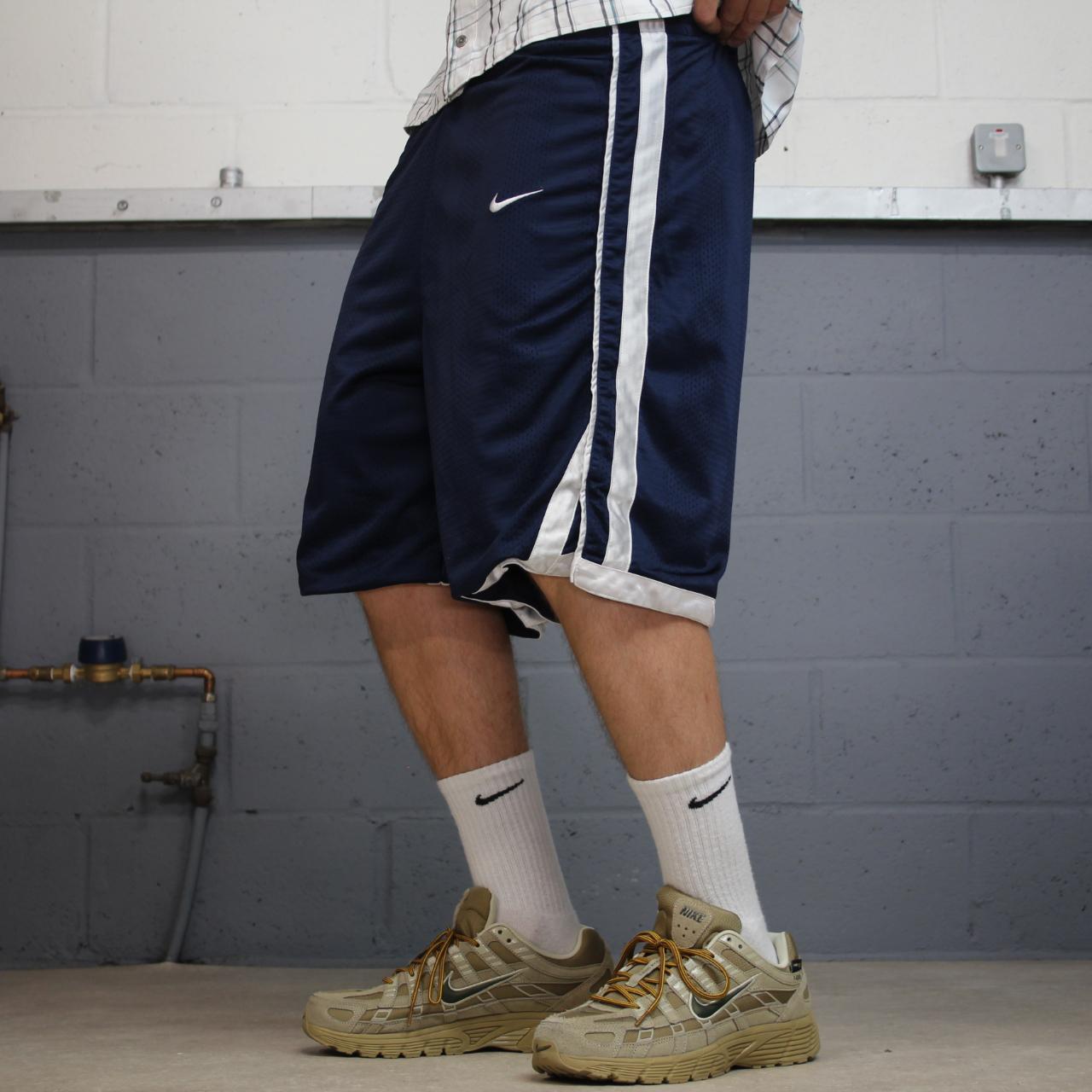 Nike sports shorts y2k loose navy Loose comfy floaty summer gym shorts