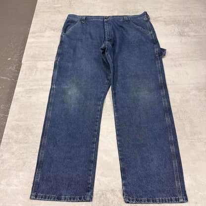 Blue Wrangler carpenter jeans W40L30 Loose denim skate pants
