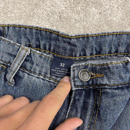 Denim cargo shorts y2k carpenter blue Loose Full Blue skater cargo surf jorts