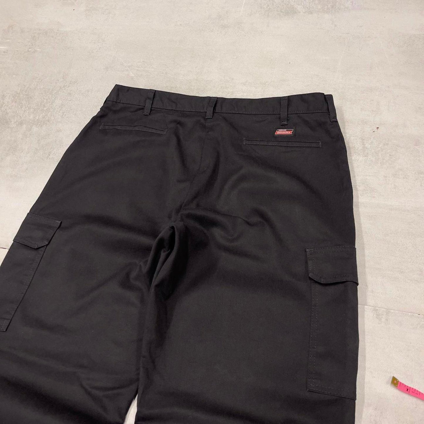 Baggy Dickies cargo trousers W36L30 black loose chino style skater cargo pants