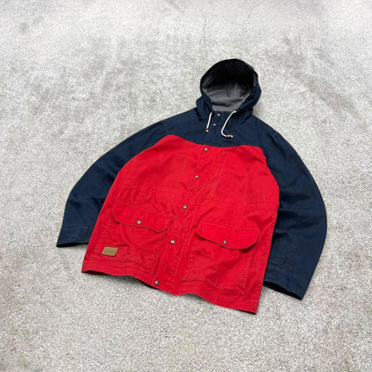 00s Quiksilver technical parka jacket L men's y2k style hooded lightweight coat