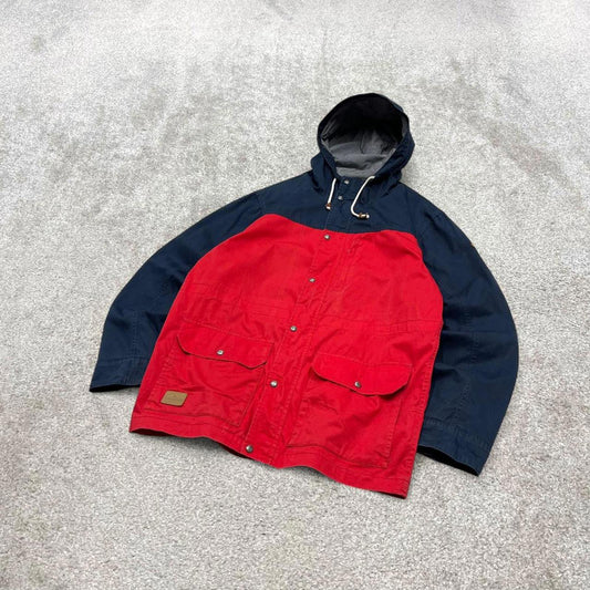 00s Quiksilver technical parka jacket L men's y2k style hooded lightweight coat