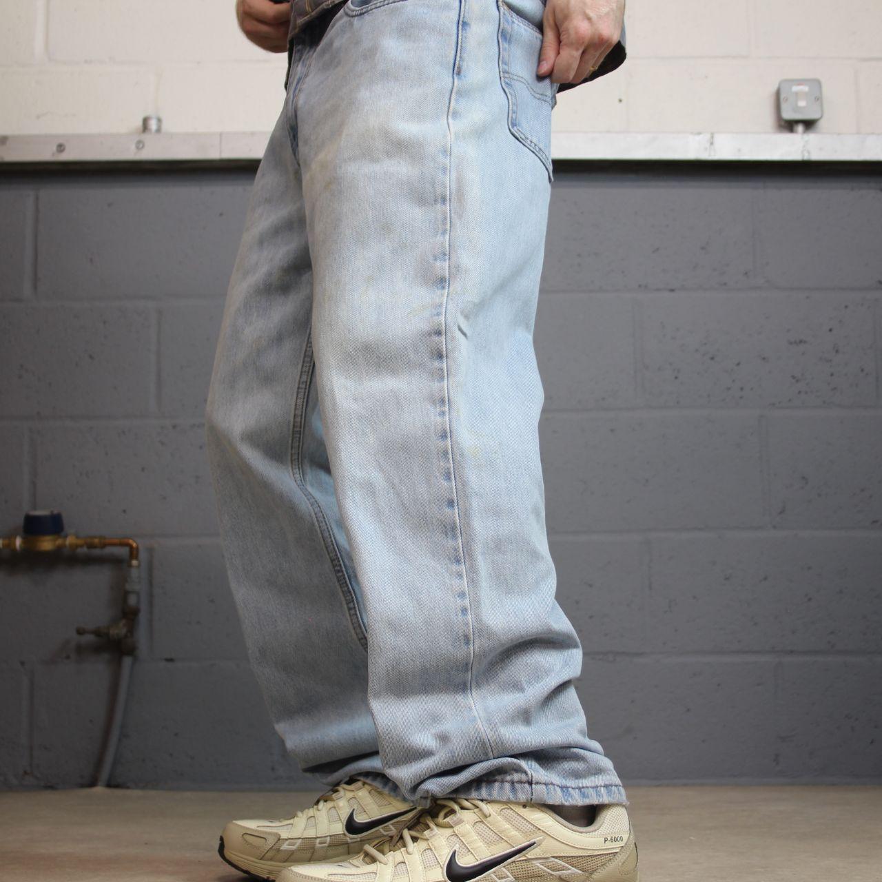 Levi’s 550 jeans y2k W34L30 blue loose straight leg skate style pants red tab logo