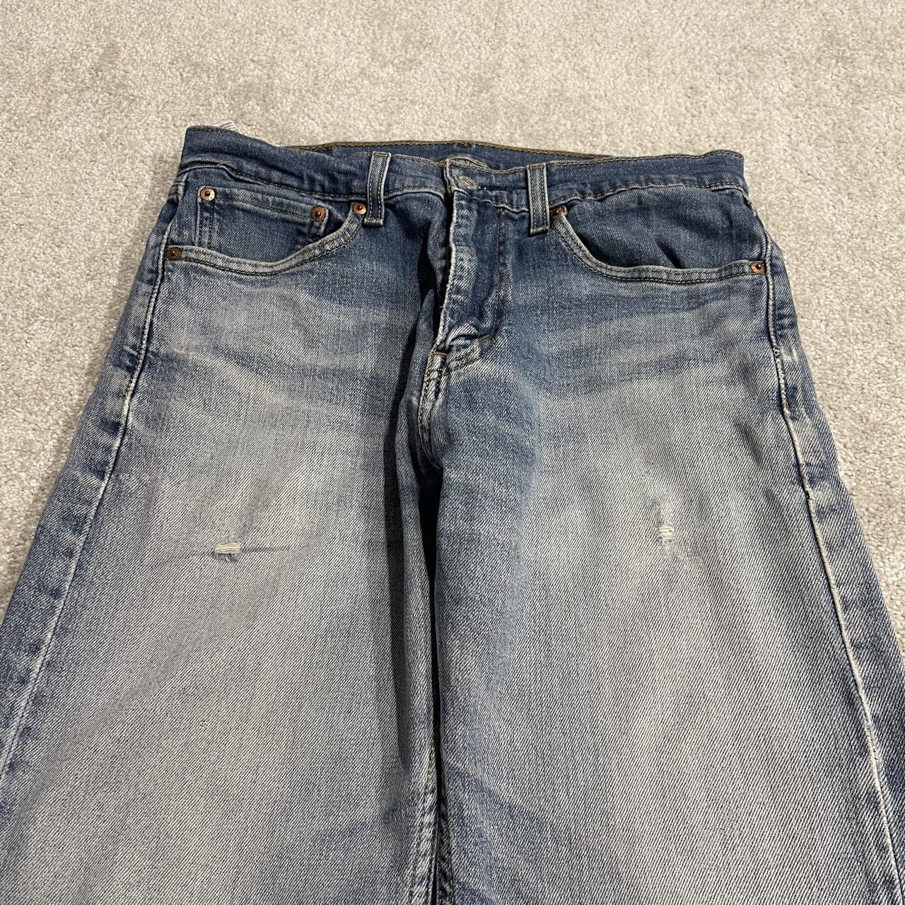 Levi's 505 straight fit jeans y2k blue Regular straight leg denim pants red tab logo