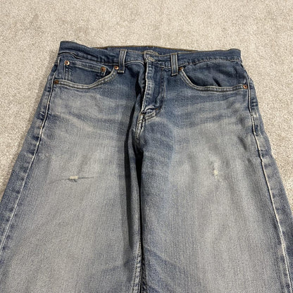 Levi's 505 straight fit jeans y2k blue Regular straight leg denim pants red tab logo