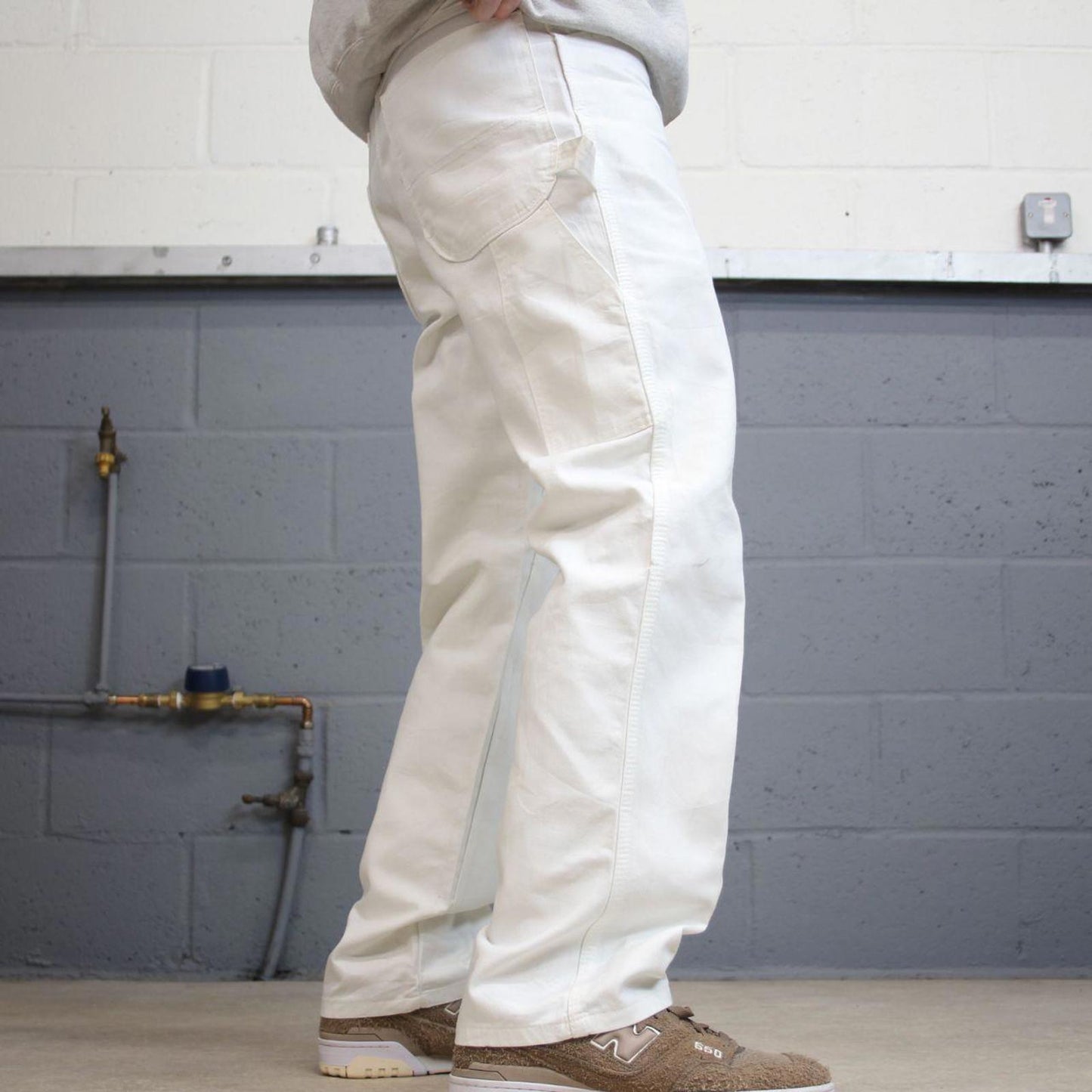 Dickies y2k carpenter pants white painters cargos W32L30 skater style workwear