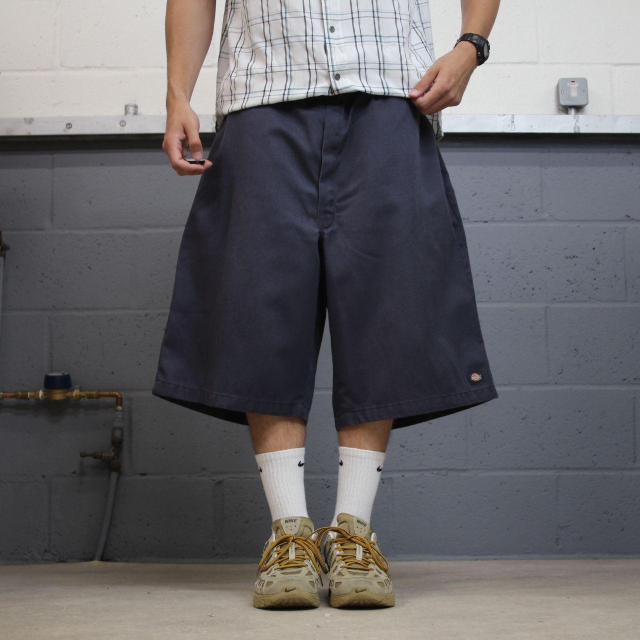 Dickies baggy chino shorts carpenter navy grey Chino style skater shorts long wide leg festival