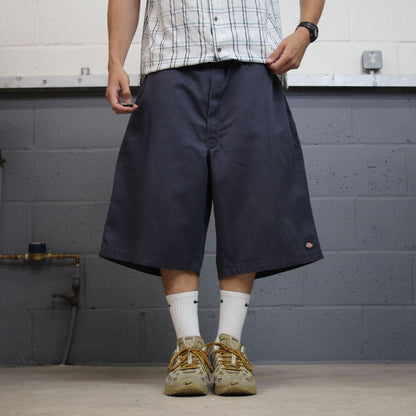 Dickies baggy chino shorts carpenter navy grey Chino style skater shorts long wide leg festival