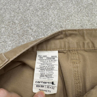 Carhartt carpenter pants W36L32 tan relaxed 90s style cargos