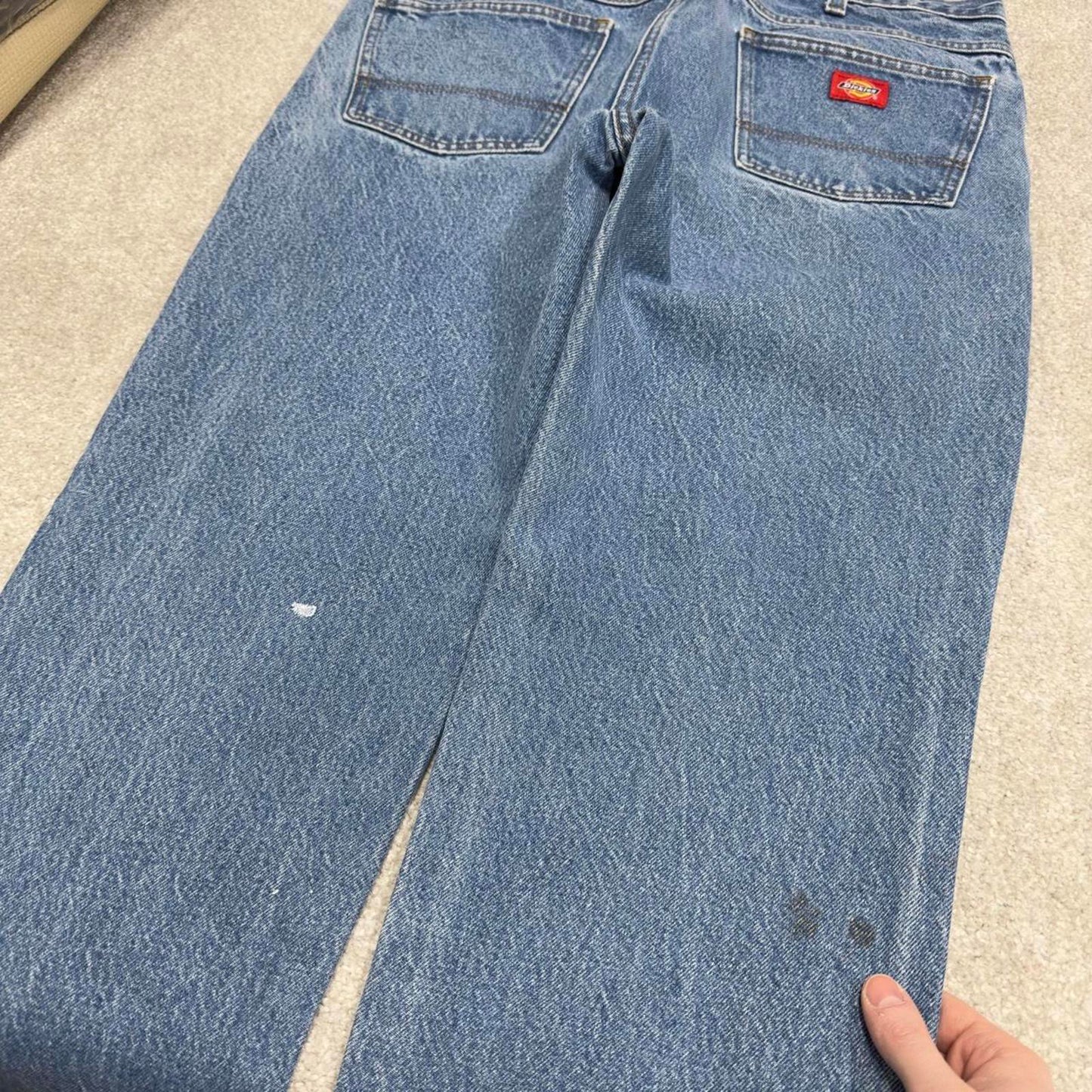 Vintage y2k Dickies jeans blue Straight leg denim skater style pants