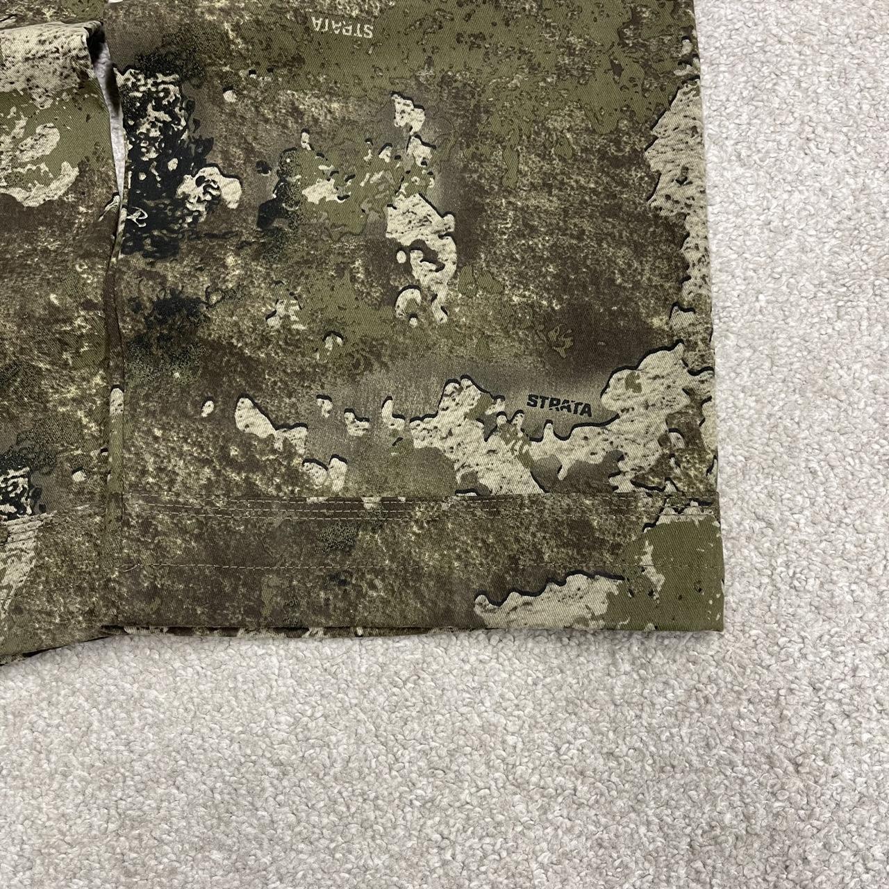 Camo cargo pants y2k utility green loose straight fit Red Head Strata camouflage combat cargos