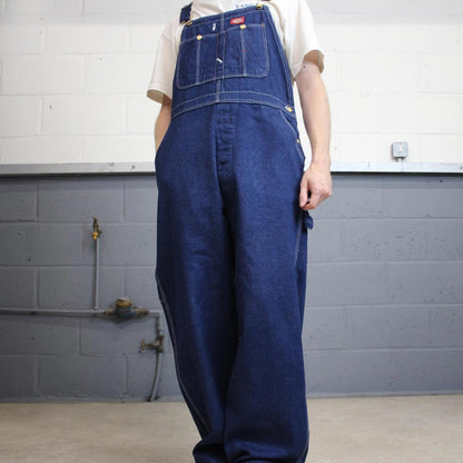 Vintage Dickies dungarees W38L30 USA blue baggy mens denim overalls