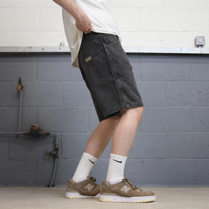 Black Wrangler carpenter jorts W31 Loose denim skate style shorts