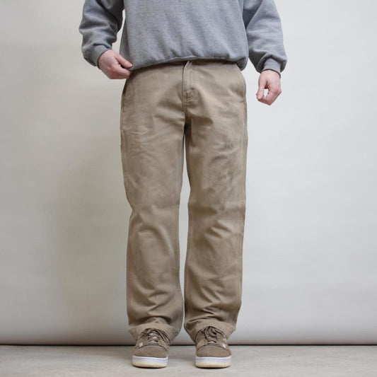 Carhartt carpenter pants W33L30 tan relaxed 90s style cargos