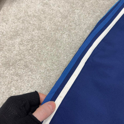 Vintage Y2K Adidas tracksuit bottoms navy Side stripe design mesh lined gym track pants