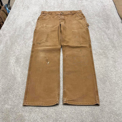 Carhartt carpenter jeans workwear W33L30 Mens tan brown relaxed y2k style cargos trousers