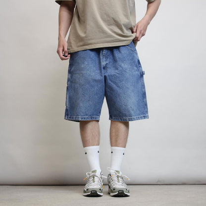 Mens baggy Wrangler carpenter jorts W40 Loose long denim skate shorts