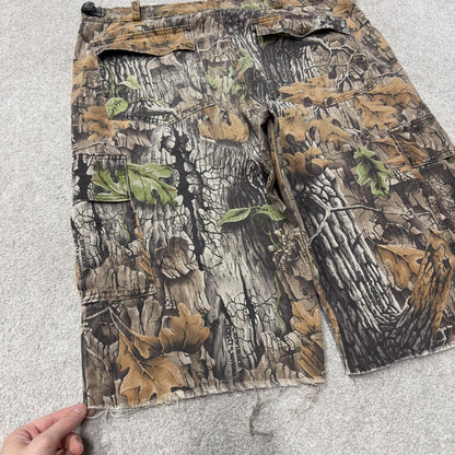 Y2K camo cargo shorts utility XL khaki Loose leg camouflage hunting style cargos