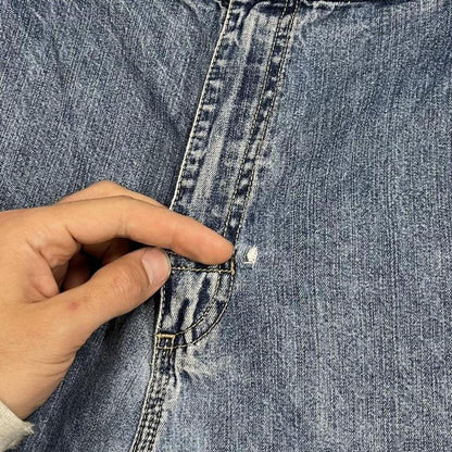 Baggy denim shorts carpenter blue Cherokee skater style summer festival cargo jorts