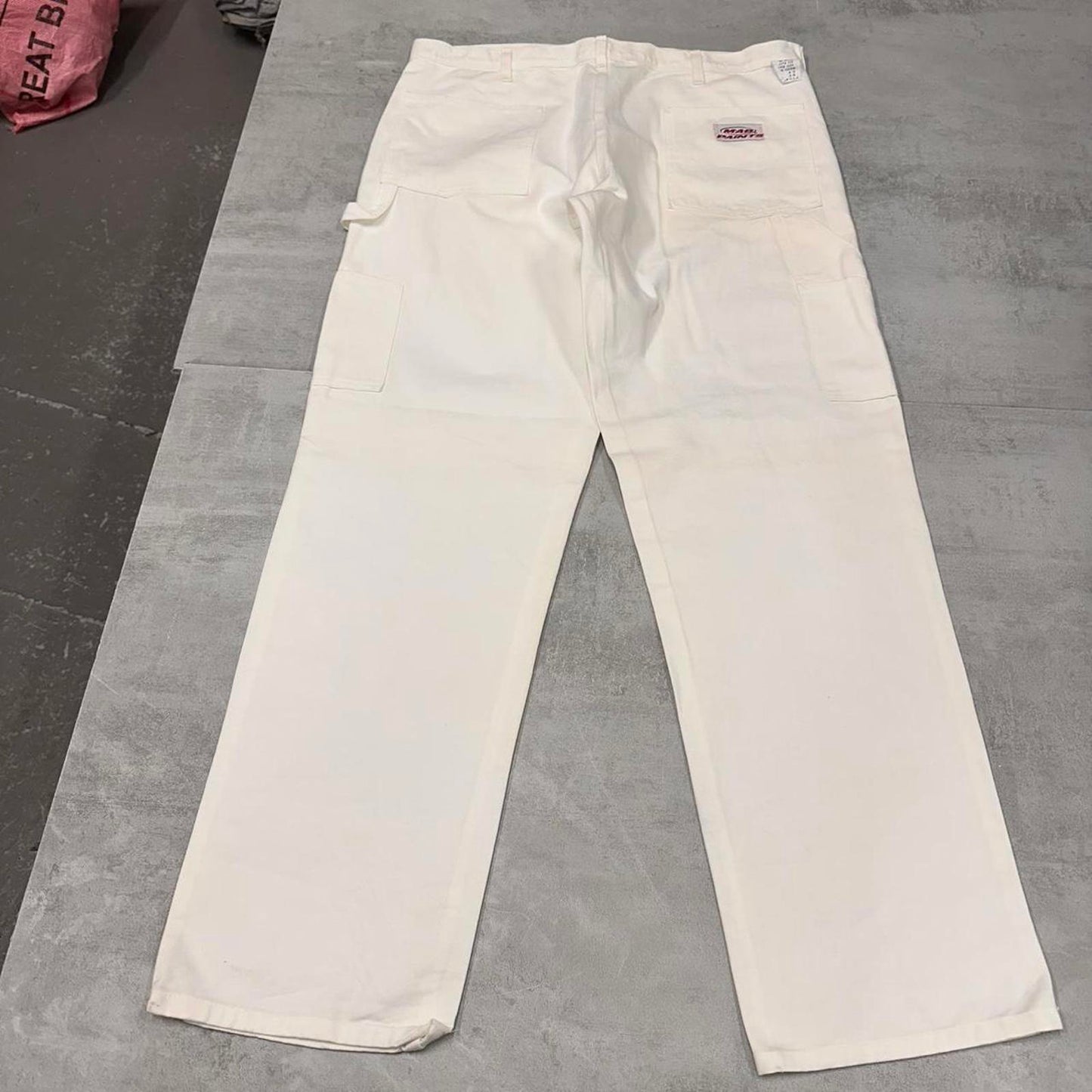 White carpenter pants W40L34 loose skater style cargos