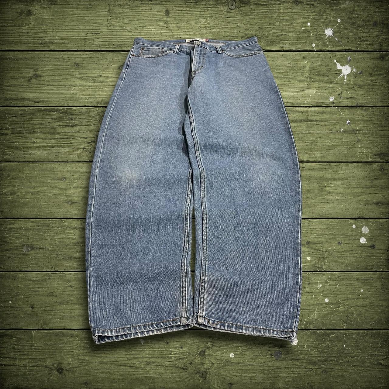 Levi's 560 baggy comfort fit jeans y2k blue Loose wide leg denim pants red tab logo