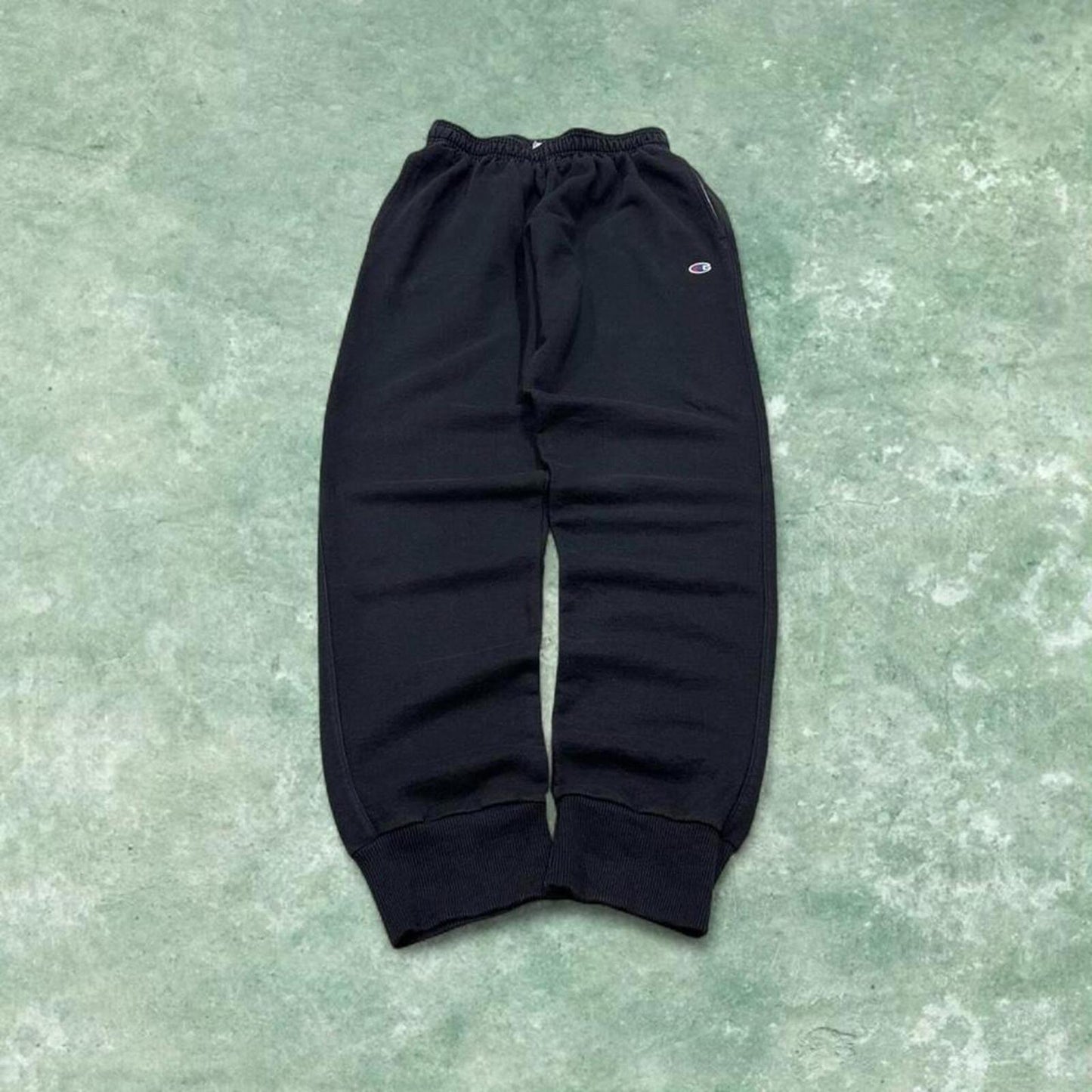 Champion sweatpants black cuffed joggers Slim embroidered tracksuit bottoms