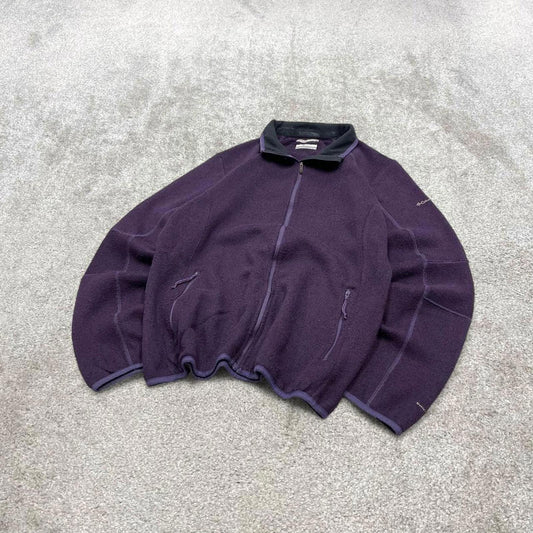 00s Columbia technical fleece XL women's purple full zip up y2k style autumn casual