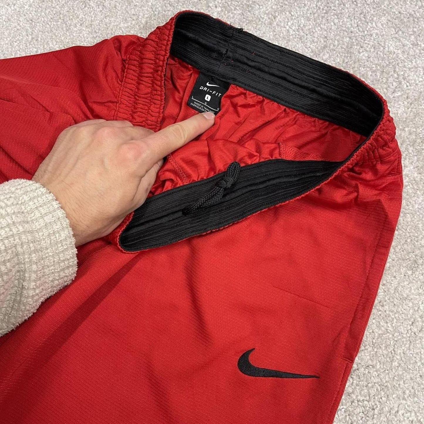 Baggy Nike sports shorts y2k red Casual style comfy loose floaty summer gym shorts