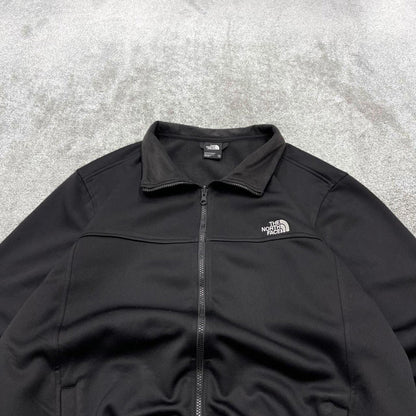 00s North Face technical windbreaker jacket men's black 2XL y2k style soft shell coat autumn