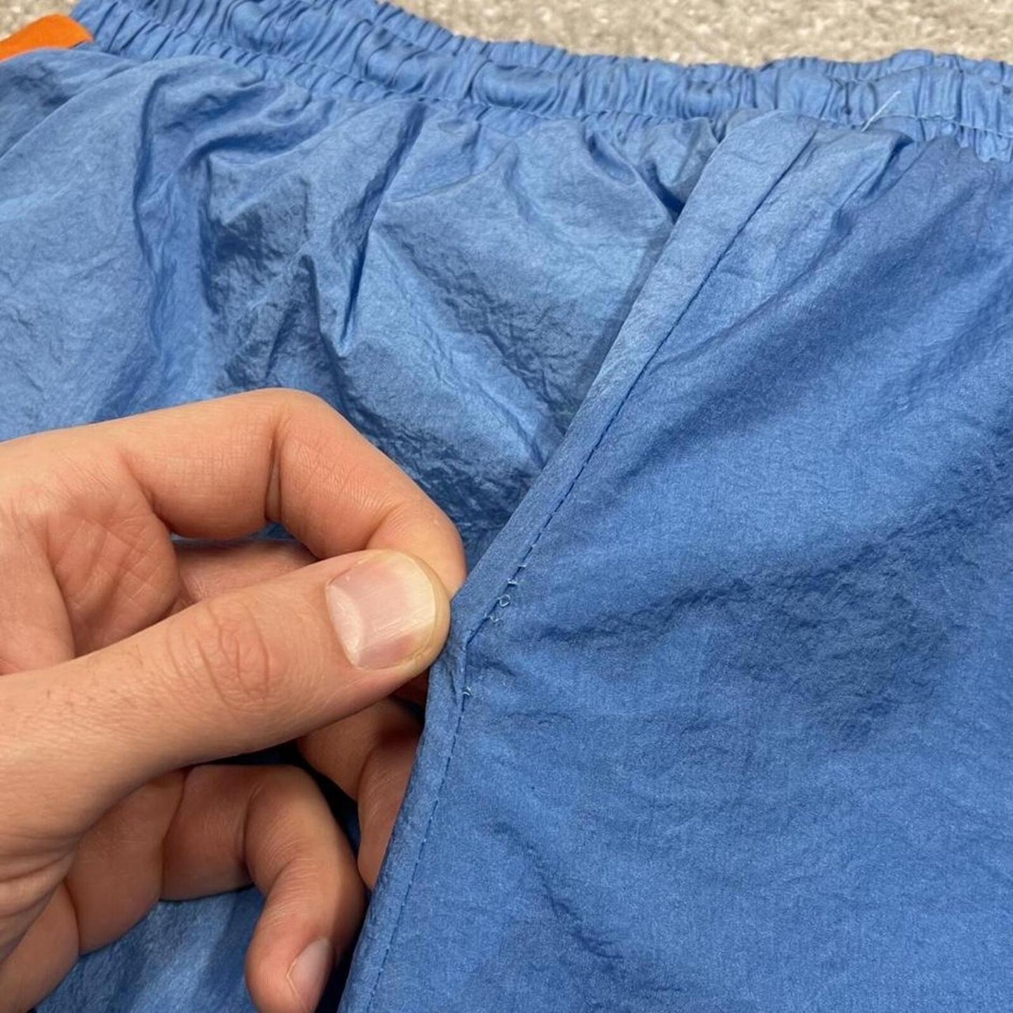 Y2k Ellesse tracksuit bottoms striped blue