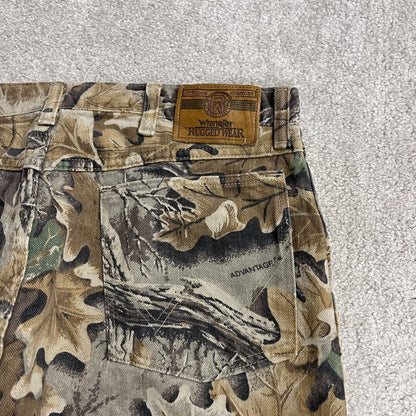 Wrangler Realtree camo jeans Y2K khaki Straight fit advantage forest camouflage pants