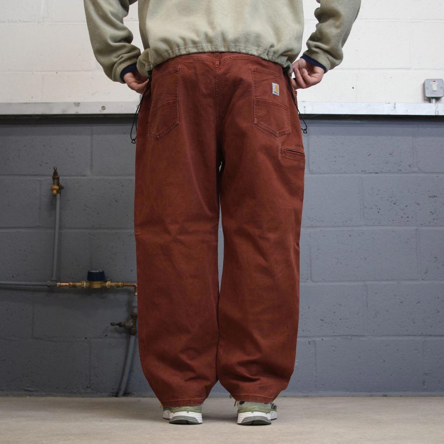 Carhartt carpenter pants loose relaxed fit brick red W44L30 skater cargos