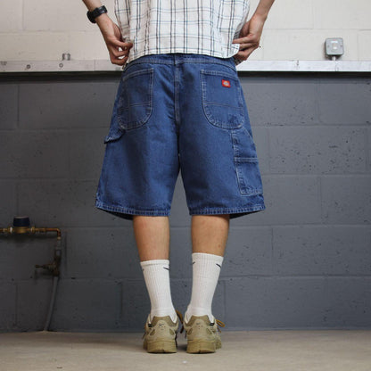 Dickies baggy denim shorts y2k carpenter blue Loose surf skater summer cargo shorts