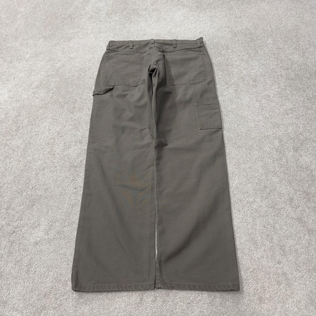 Denim carpenter jeans y2k W34L32 khaki grey Loose straight leg skater style work cargos