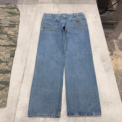 Vintage blue Carhartt jeans W36L32 loose 90s style denim skater pants
