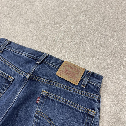 Levi’s 550 jeans Y2K blue denim Levi’s loose straight leg 2000s style pants red tab logo