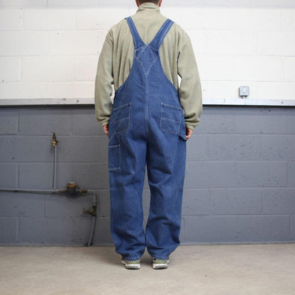 Vintage Carhartt dungarees W42L30 mens denim overalls blue utility bib & brace worker 90s skater