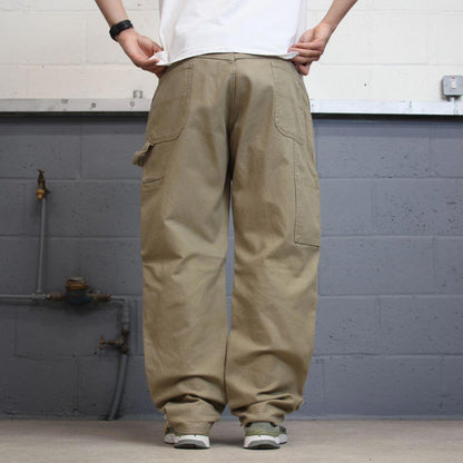 Khaki Wrangler carpenter pants W40L32 loose cargo skater style jeans